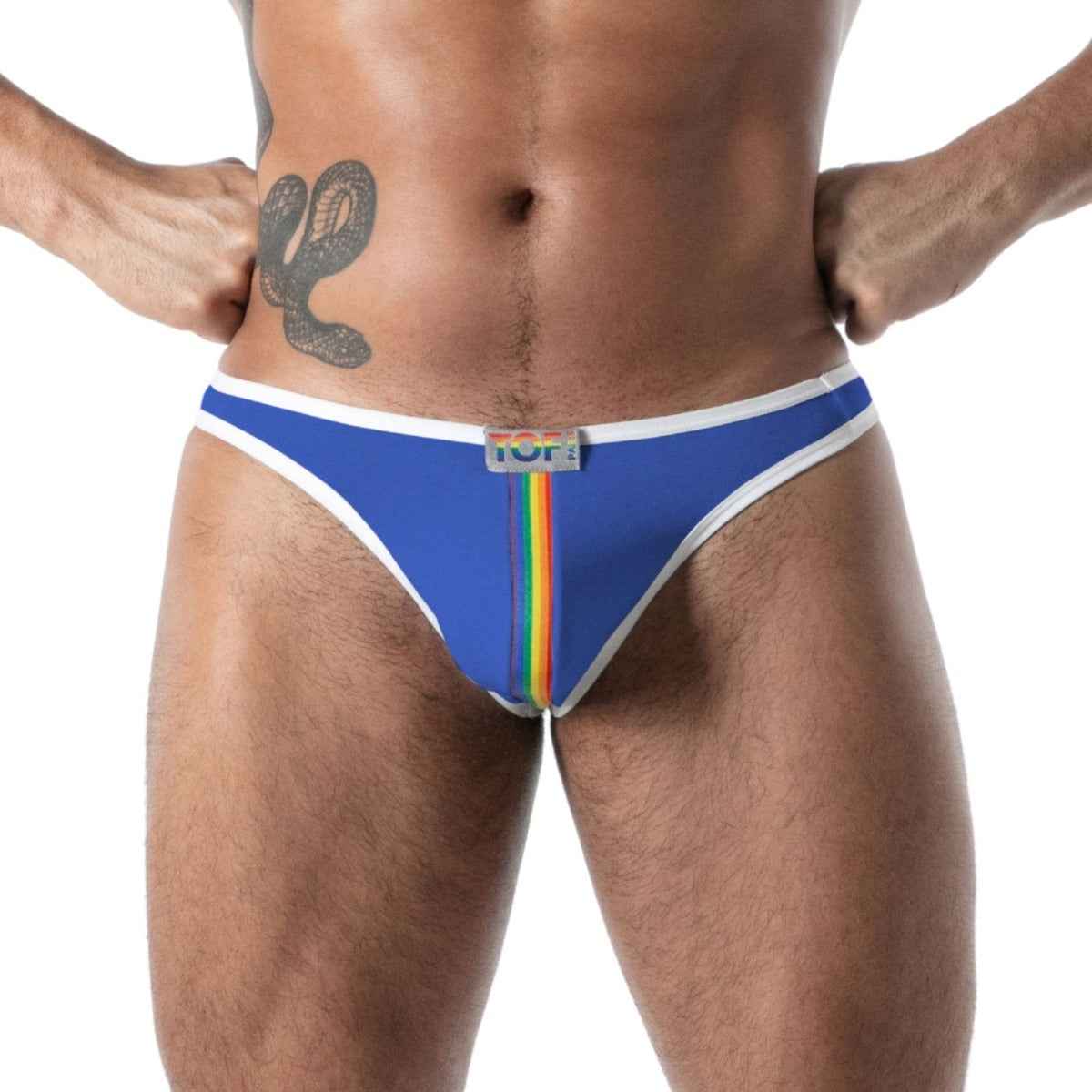 TOF Paris French Stringless Thong Navy Blue Small