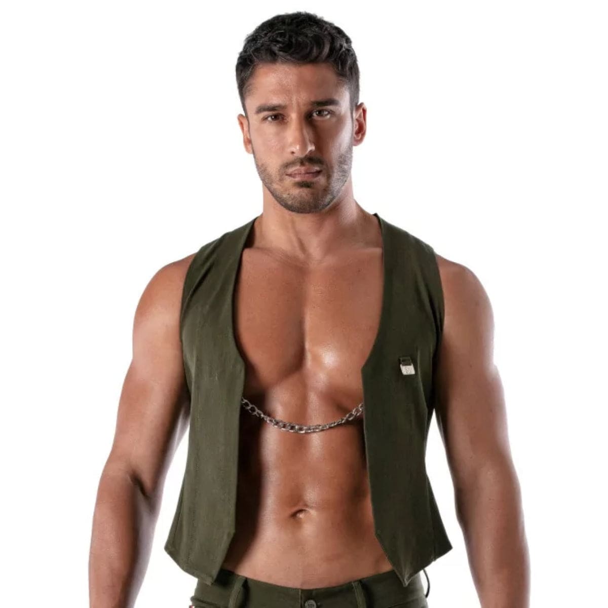 Patriot Chain Vest - Khaki - Size : XL - Adult Outlet
