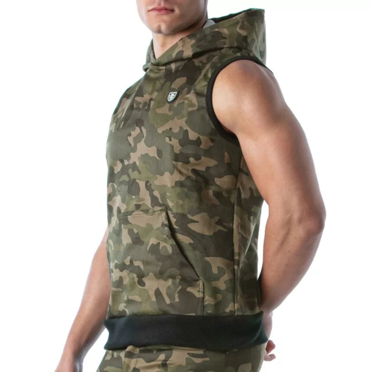 Army Sleeveless Hoodie - Size : XXL - Adult Outlet