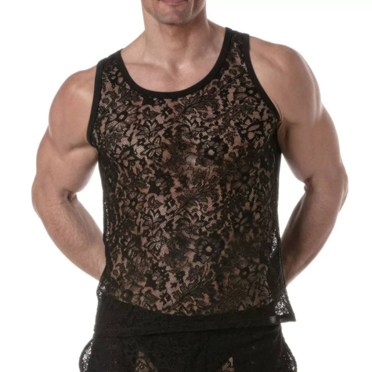 Lace Tank Top - Size : XL - Adult Outlet