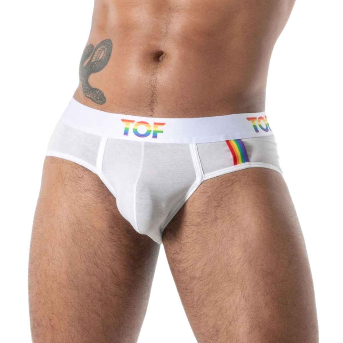 TOF Paris Joyful Pride Briefs White Large