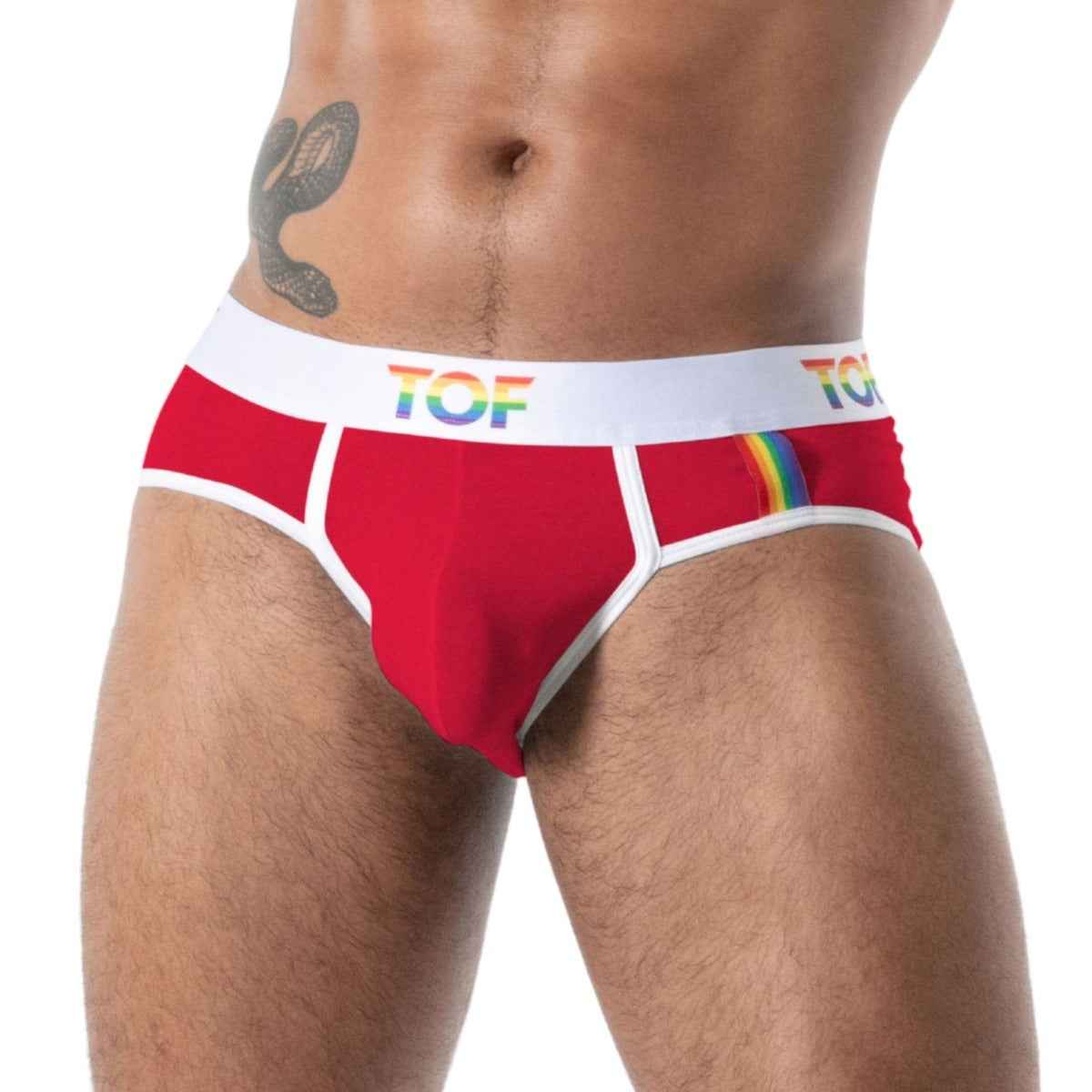 TOF Paris Joyful Pride Briefs Red Small