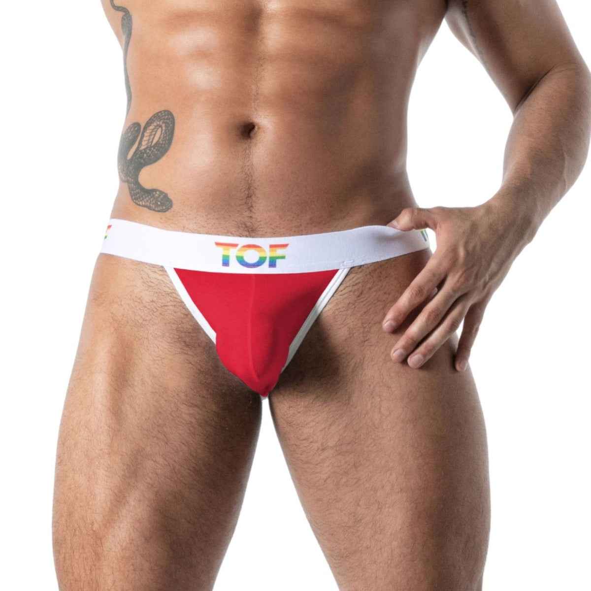 TOF Paris Joyful Pride Jocks Red Xlarge