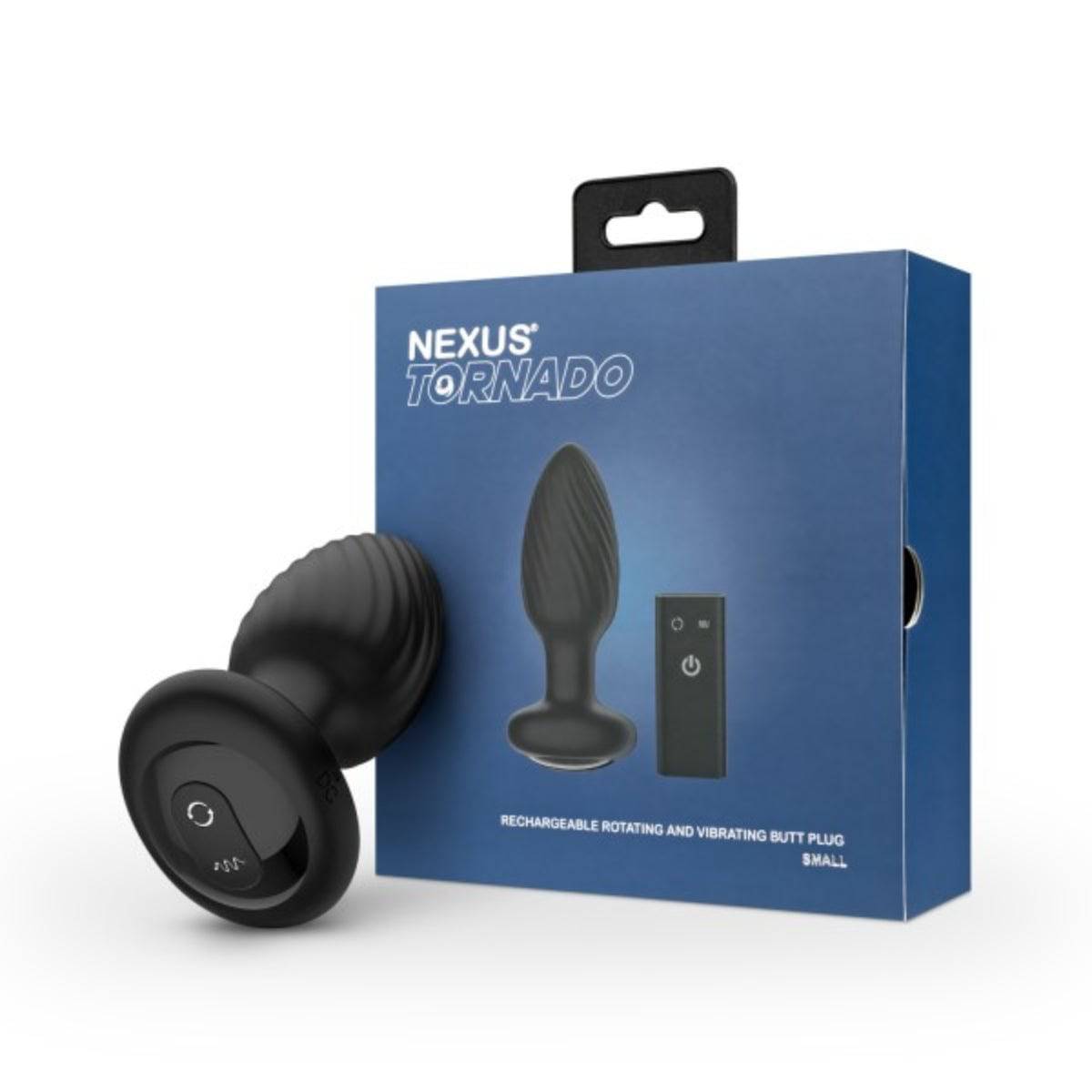 Nexus Tornado Remote Control Rotating Butt Plug Black - Adult Outlet