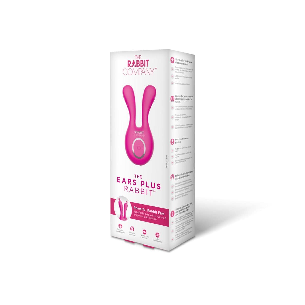 The Ears Plus Rabbit Hot Pink - Adult Outlet