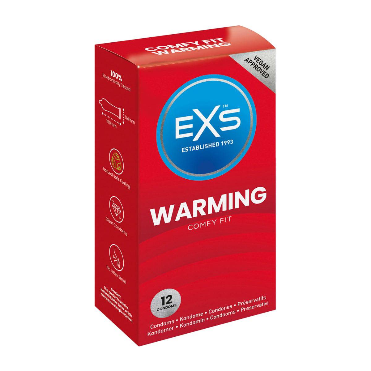 Exs Warming Condoms 12-Pack - Adult Outlet