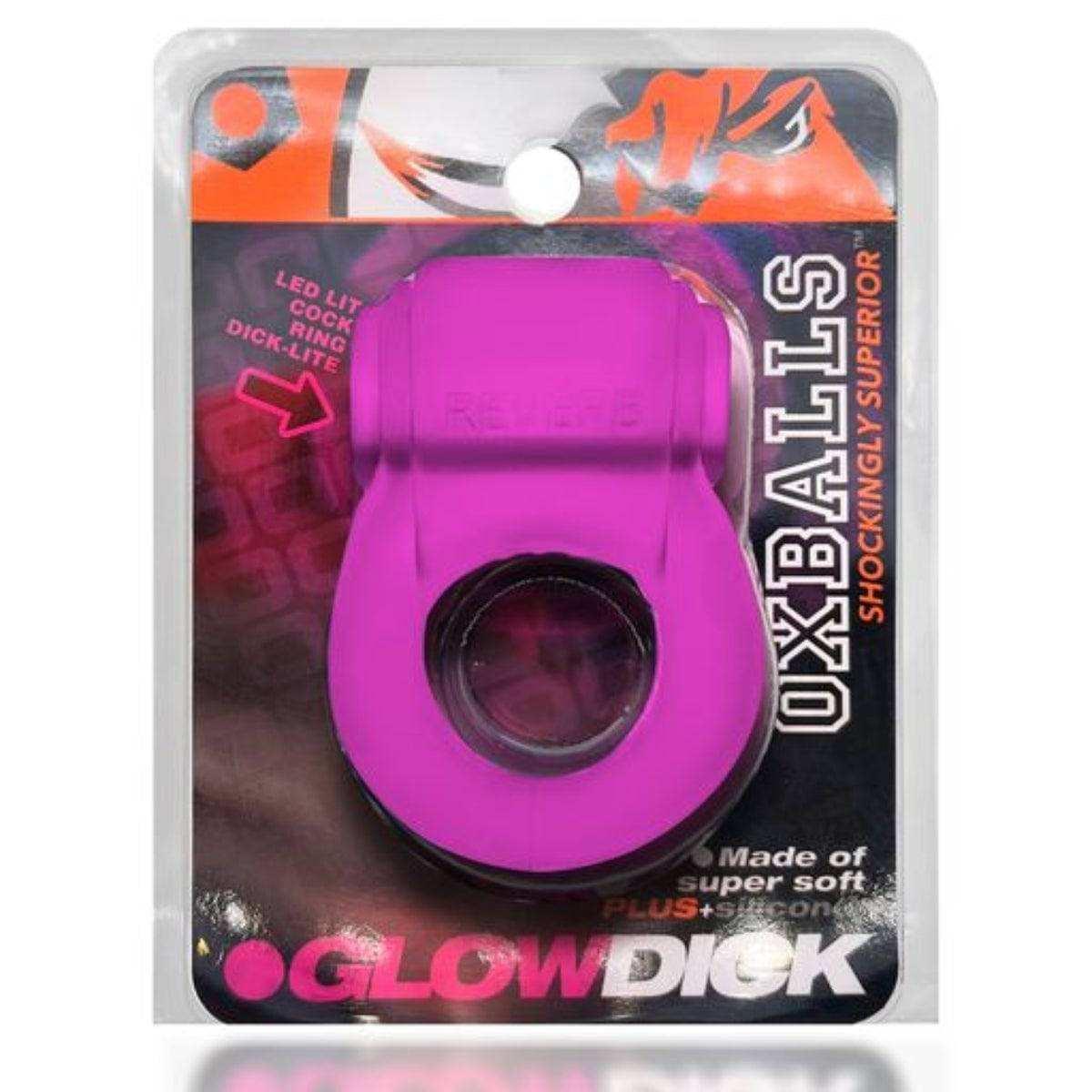 Glowdick Cockring With Led Pink Ice - Adult Outlet