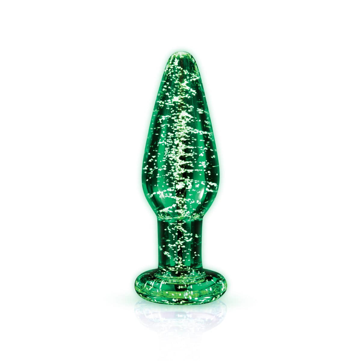 Whipsmart Glow In The Dark Glass Butt Plug - Adult Outlet