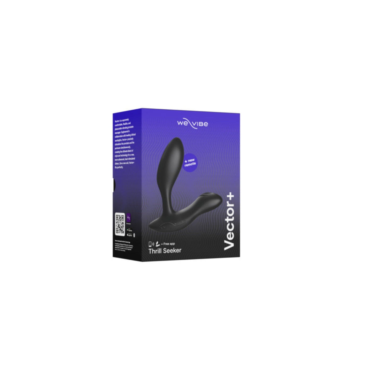 We-Vibe App Controlled Vector+ Black - Adult Outlet