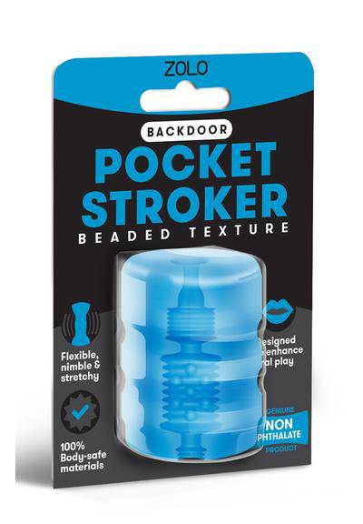 Zolo Backdoor Pocket Stroker Blue - Adult Outlet