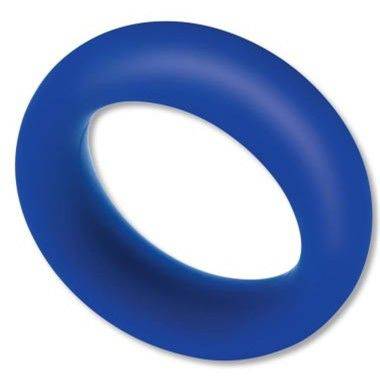 Zolo Extra Thick Silicone Cock Ring Blue - Adult Outlet