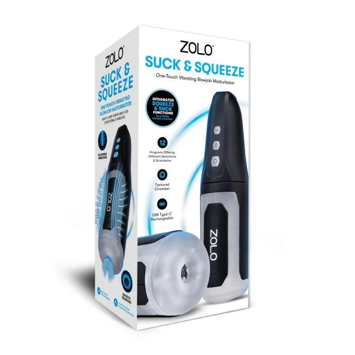 Zolo Suck and Squeeze Masturbator - Adult Outlet